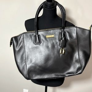 NWT Large, leather, substantial, Joy&Iman black bag